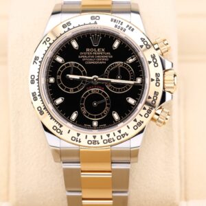 Classic vintage wristwatch on leather strap