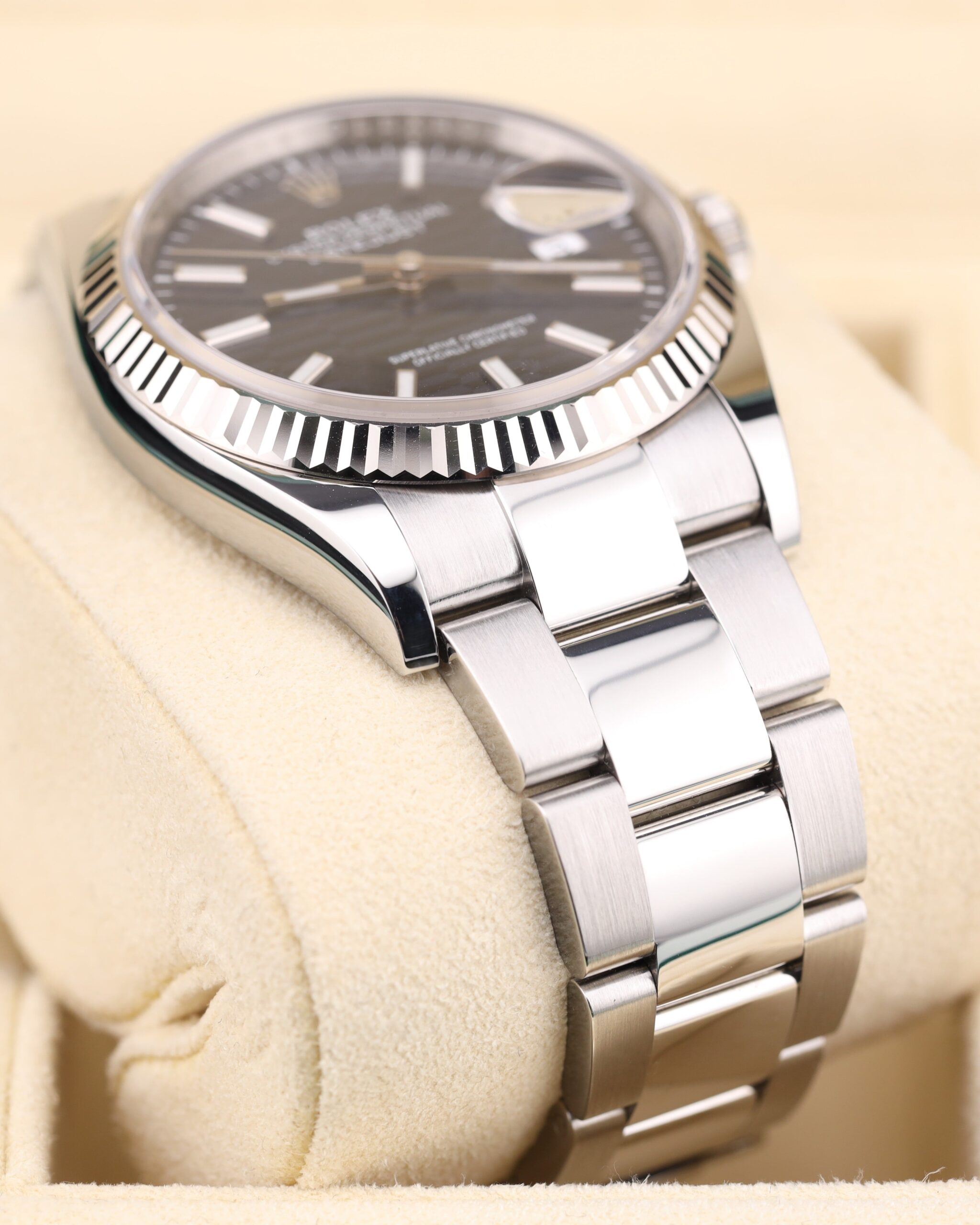 Vintage mechanical wristwatch with patina dial
