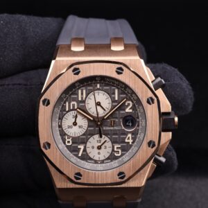 Retro chronograph watch with original lume