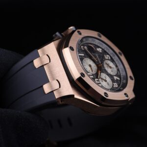 Retro chronograph watch with original lume