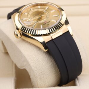 Retro chronograph watch with original lume