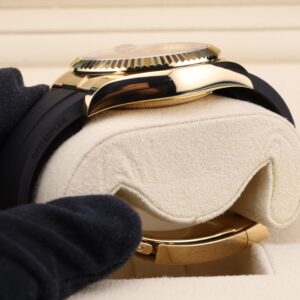 Neo-vintage luxury wristwatch close-up