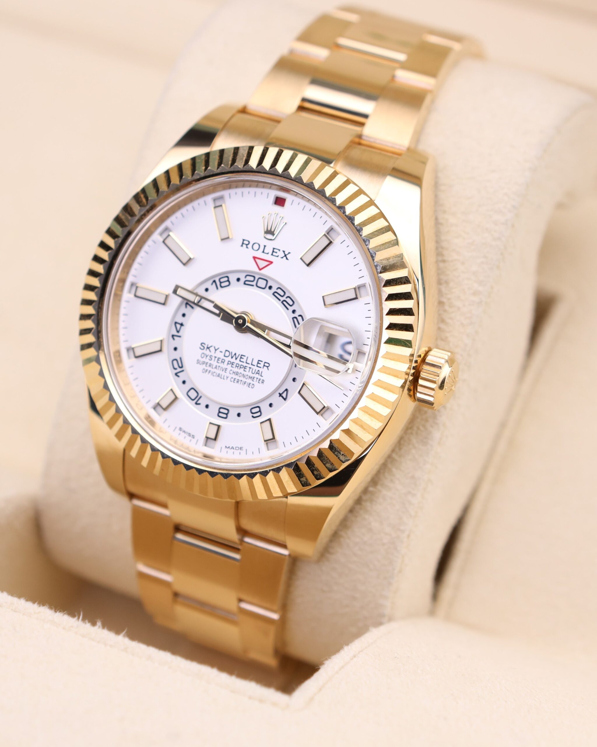 Discontinued steel sports wristwatch close-up
