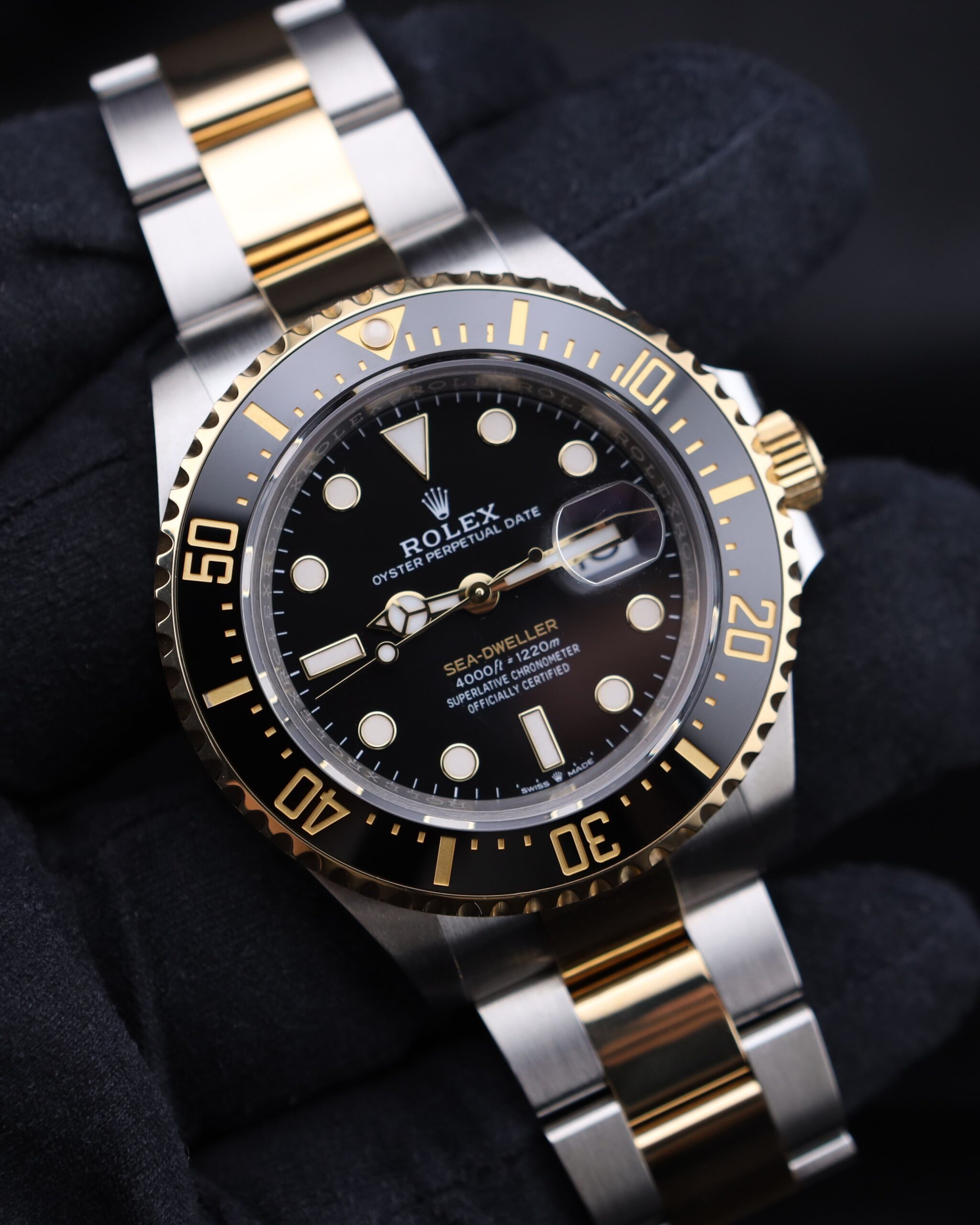 Vintage dress watch with patina dial