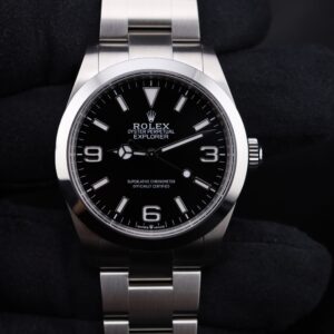Retro chronograph watch with original lume