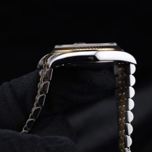 Mid-size vintage dress watch on wrist