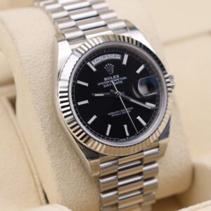 Classic vintage wristwatch with patina dial