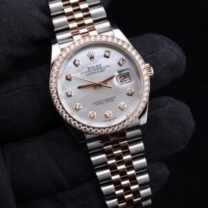 Watch crown and bezel detail