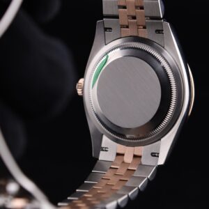 Luxury wristwatch with mother-of-pearl dial