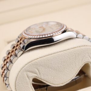 Close-up of vintage luxury watch dial