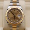 Luxury watch bracelet and diamond dial