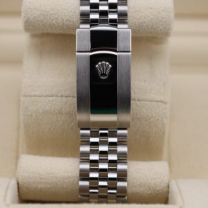 Close-up of luxury watch dial with diamond markers