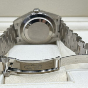Close-up of meteorite dial luxury watch face