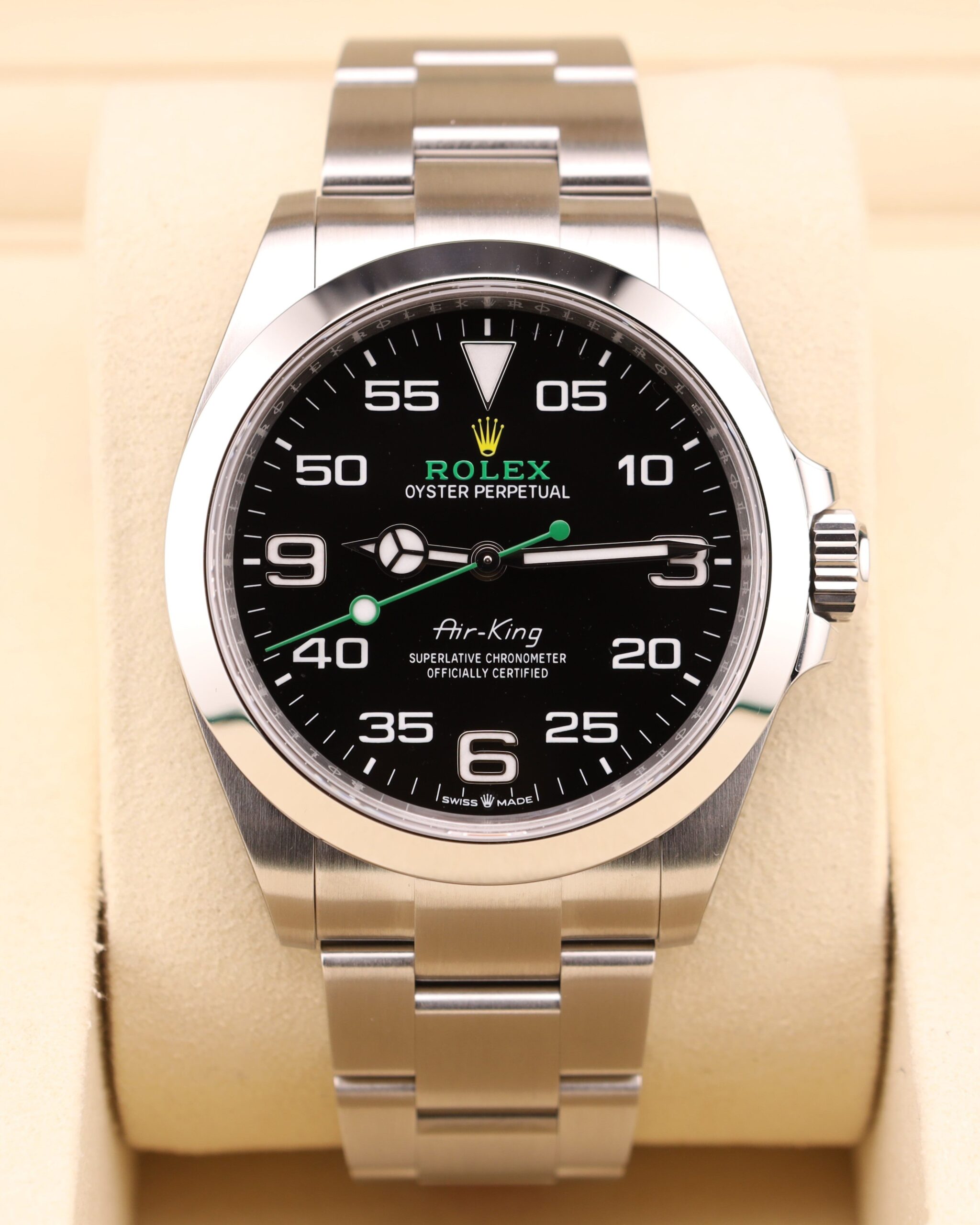 Black dial Rolex Air King wristwatch