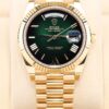 Luxury green ombre dial wristwatch