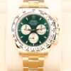 Green dial Rolex Daytona chronograph watch