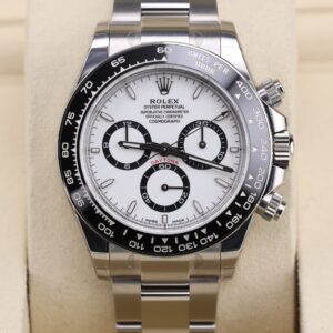 White dial chronograph wristwatch