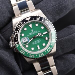 Luxury green dial GMT-Master wristwatch