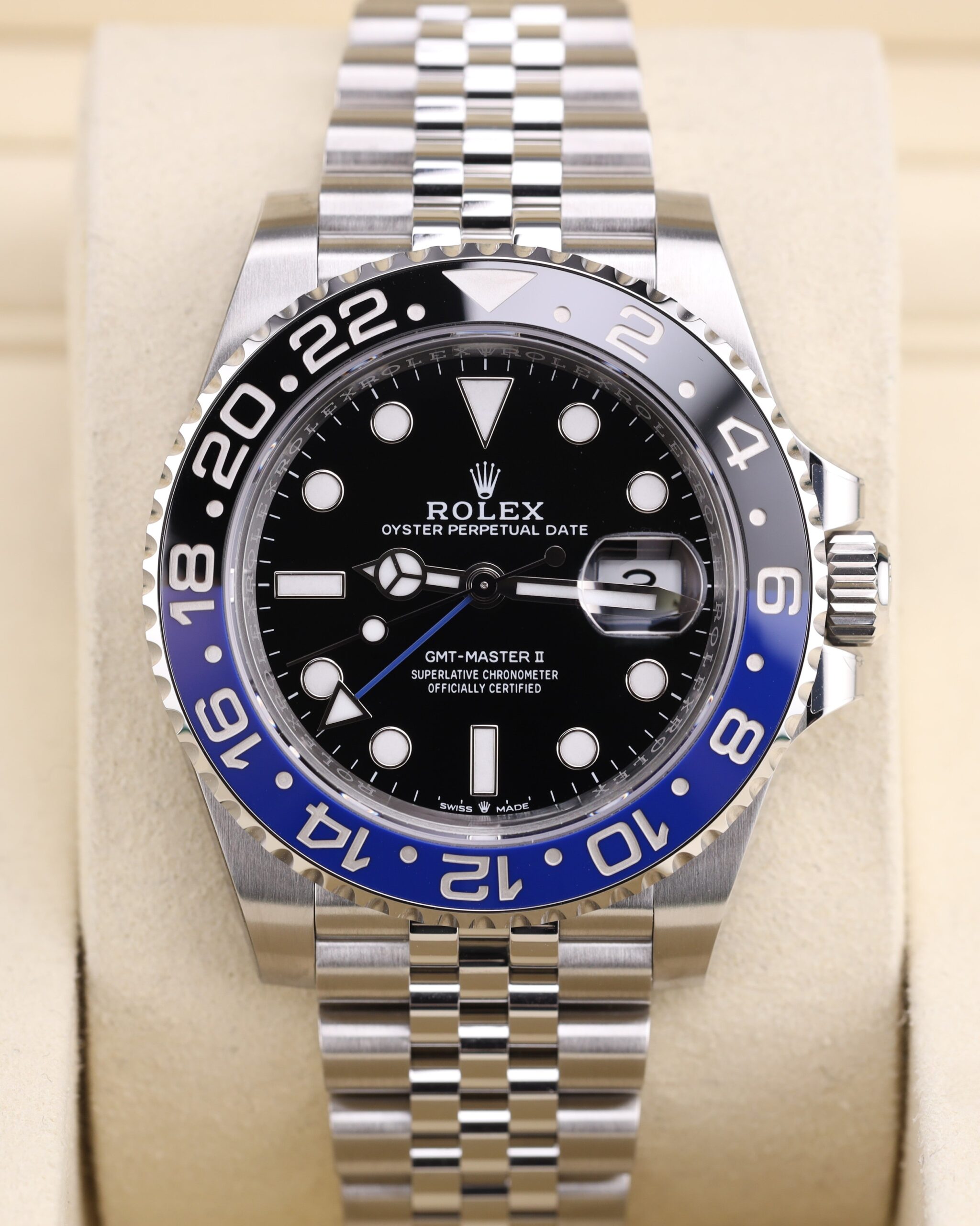Rolex GMT-Master II Batgirl Batman Jubilee watch