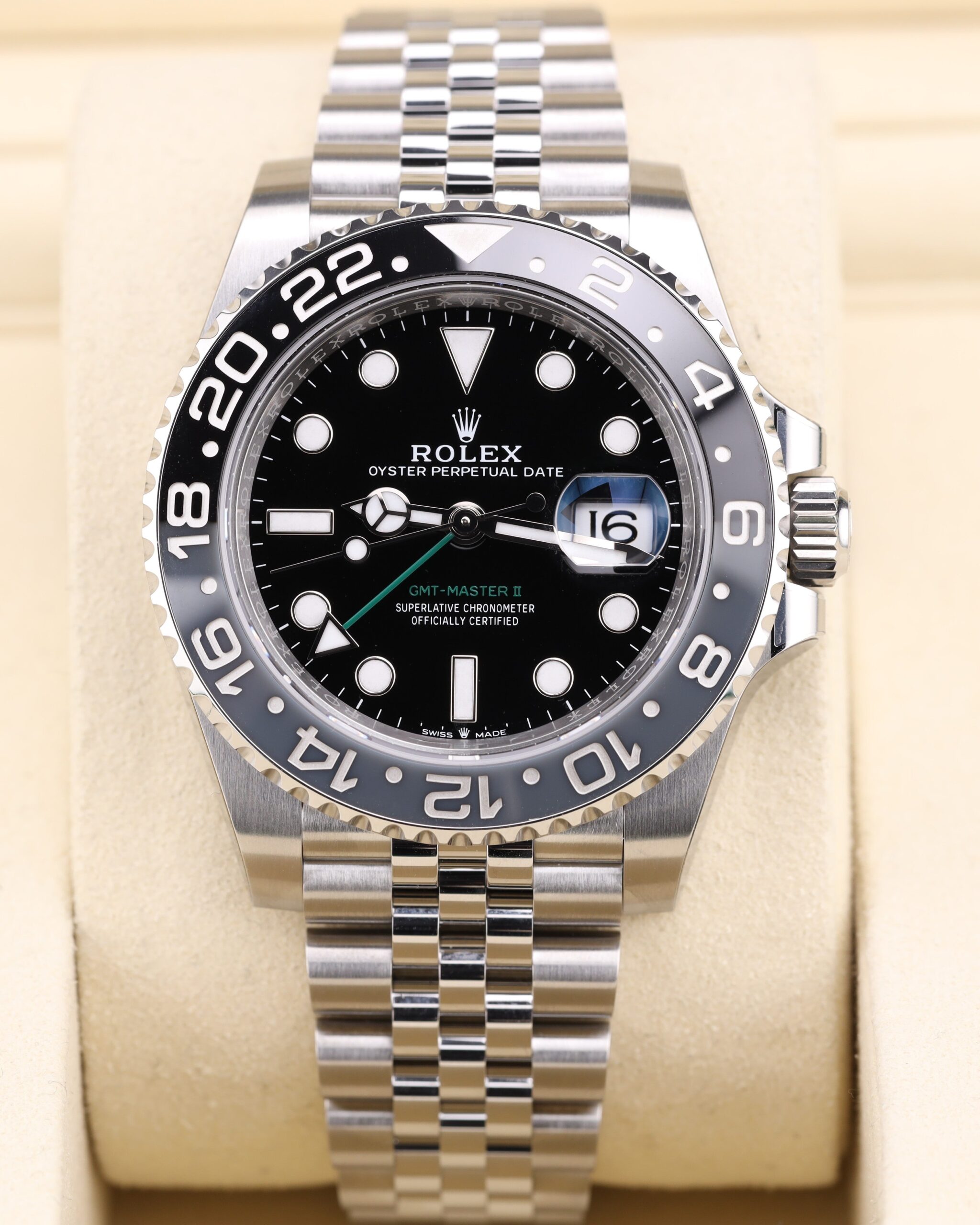 Mechanical watch on Jubilee bracelet with stickers