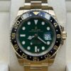 Luxury green dial GMT wristwatch