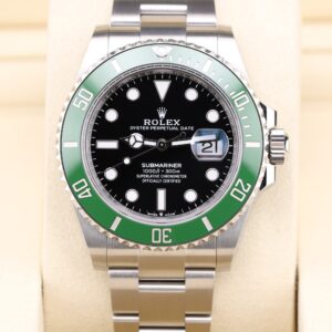 Green bezel Rolex Submariner diver watch